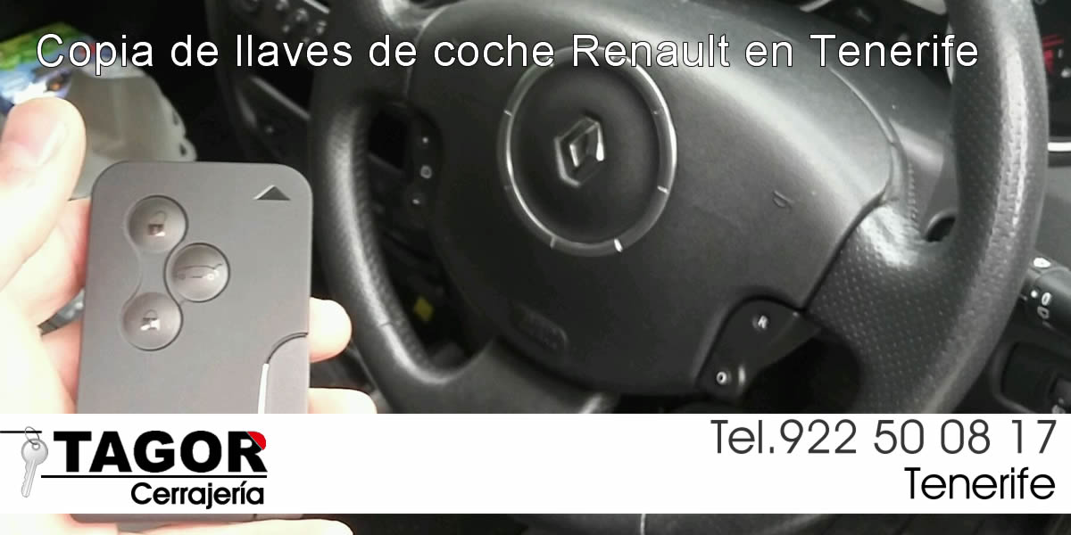 Copia de llaves de coche de Renault en Tacoronte