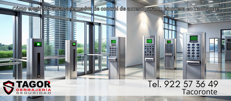 Cómo elegir sistemas adecuados de control de acceso para tu empresa en Tacoronte