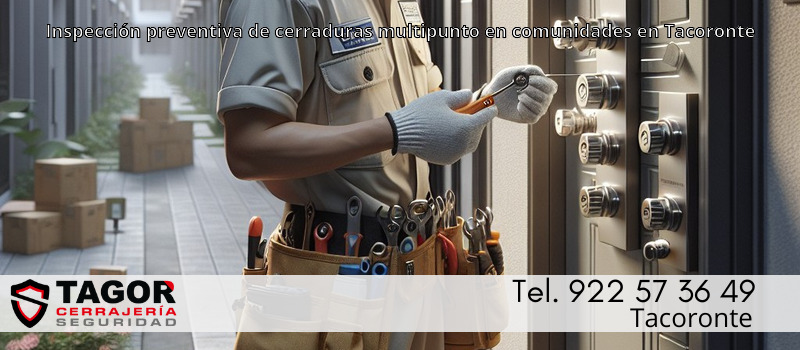 Inspección preventiva de cerraduras multipunto en comunidades en Tacoronte