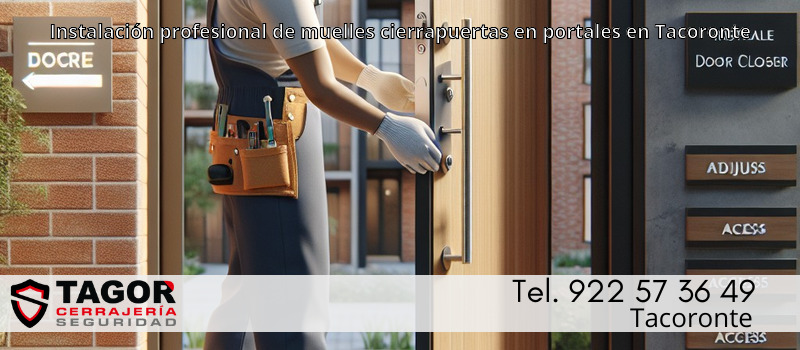 Instalación profesional de muelles cierrapuertas en portales en Tacoronte Instalación profesional de muelles cierrapuertas en portales en Tacoronte
