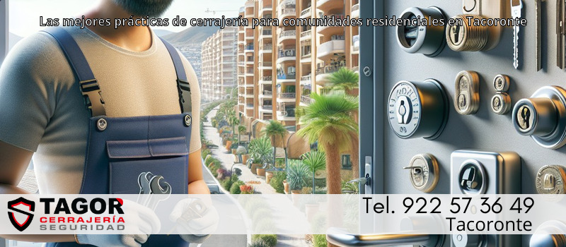 Las mejores prácticas de cerrajería para comunidades residenciales en Tacoronte
