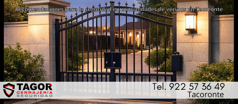 Recomendaciones para la seguridad en comunidades de vecinos en Tacoronte