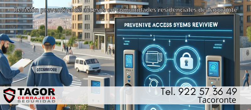 Revisión preventiva de accesos en comunidades residenciales de Tacoronte