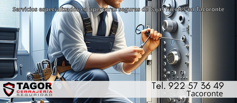 Servicios especializados en aperturas seguras de cajas fuertes en Tacoronte